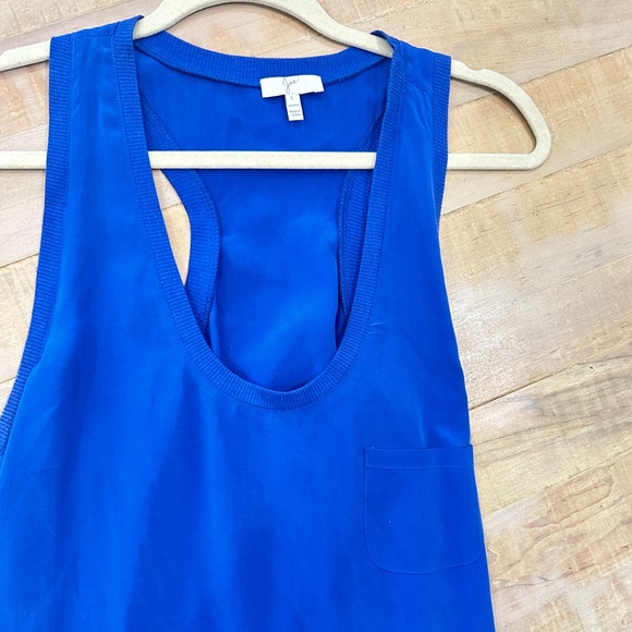 Joie Silke cobalt blue Racerback top tank blouse - Picture 2 of 9